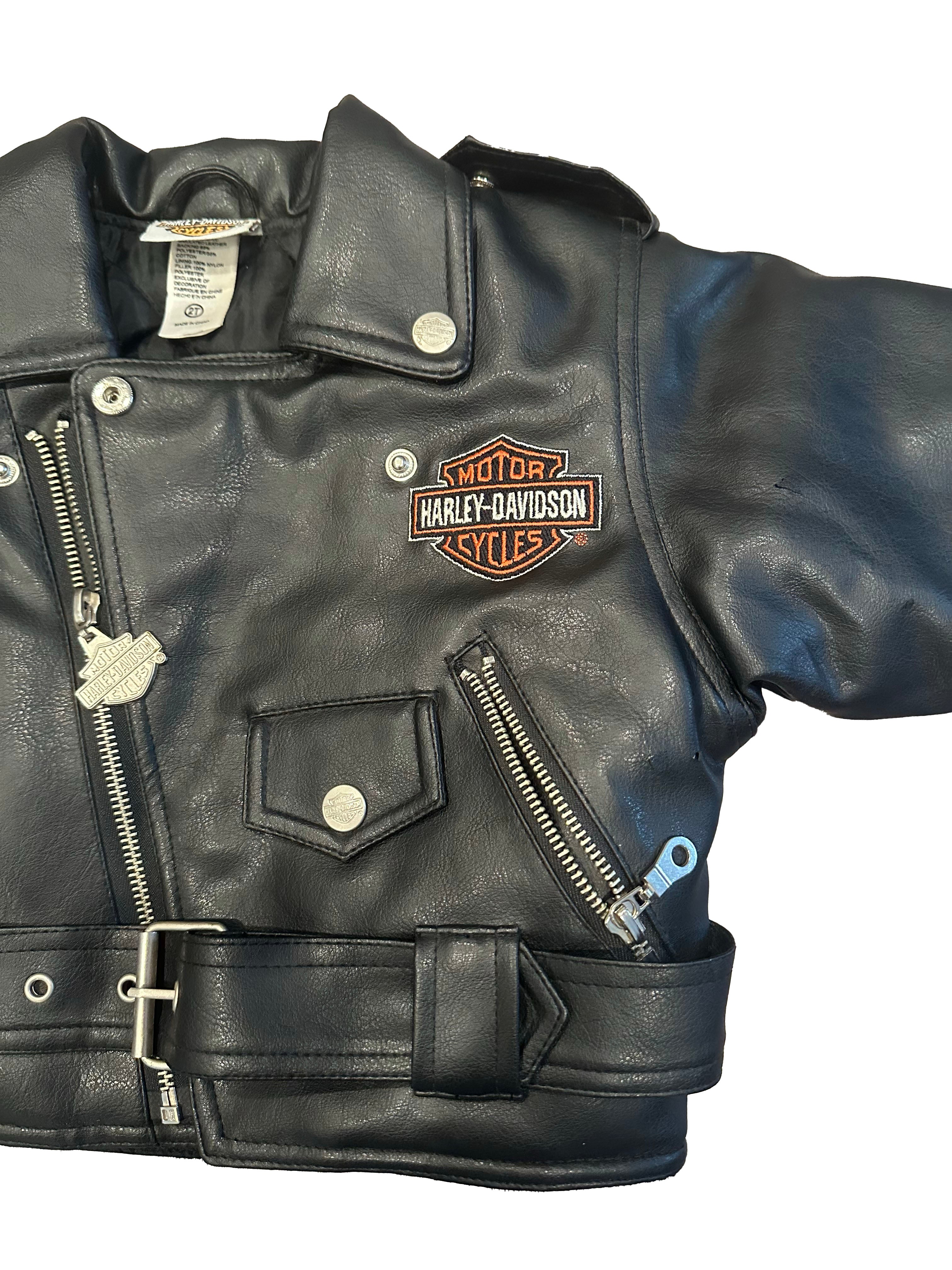 KIDS VINTAGE HD LEATHER JACKET