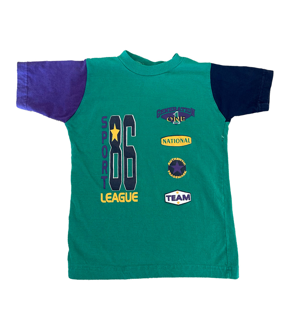 KIDS VINTAGE TWO TONE SLEEVE TEE