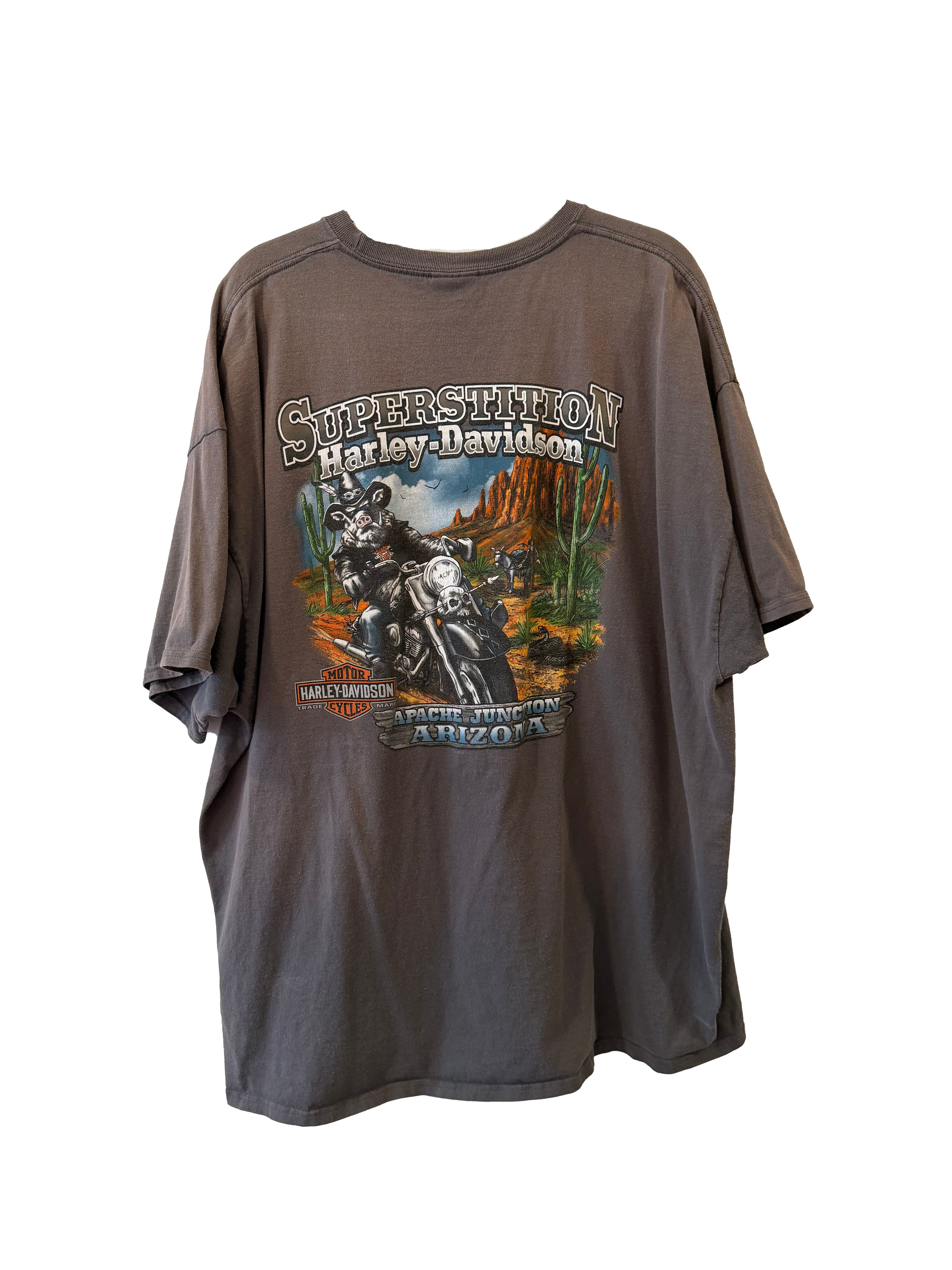 VINTAGE BLEACHED HARLEY TEE