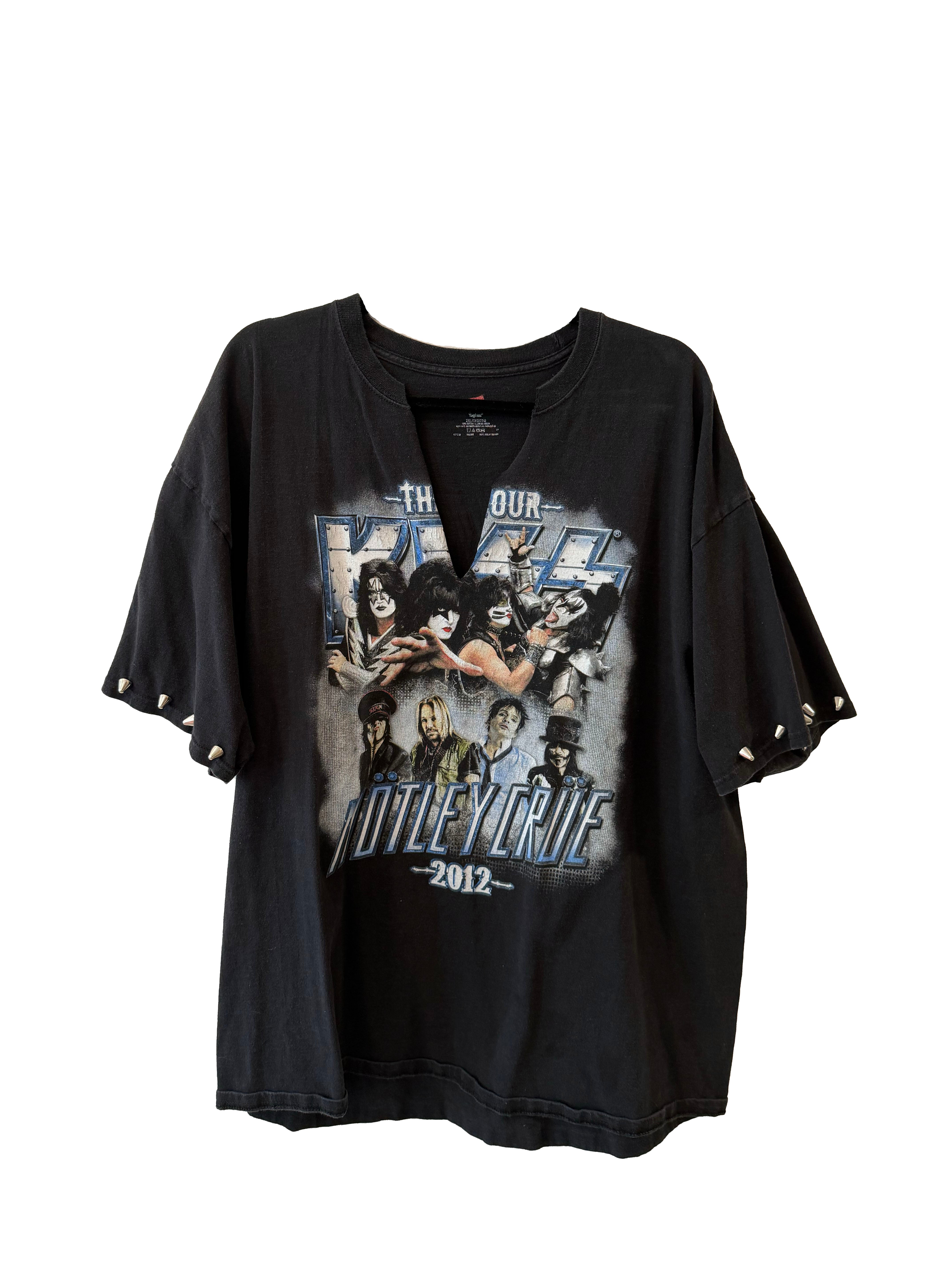 REWORKED KISS MOTLEY CRUE TEE